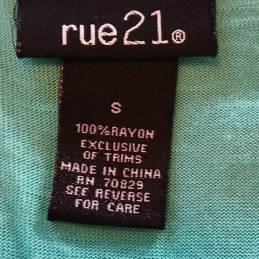 Rue21 Aqua‎ Fringe Tank Top - Picture 6 of 9